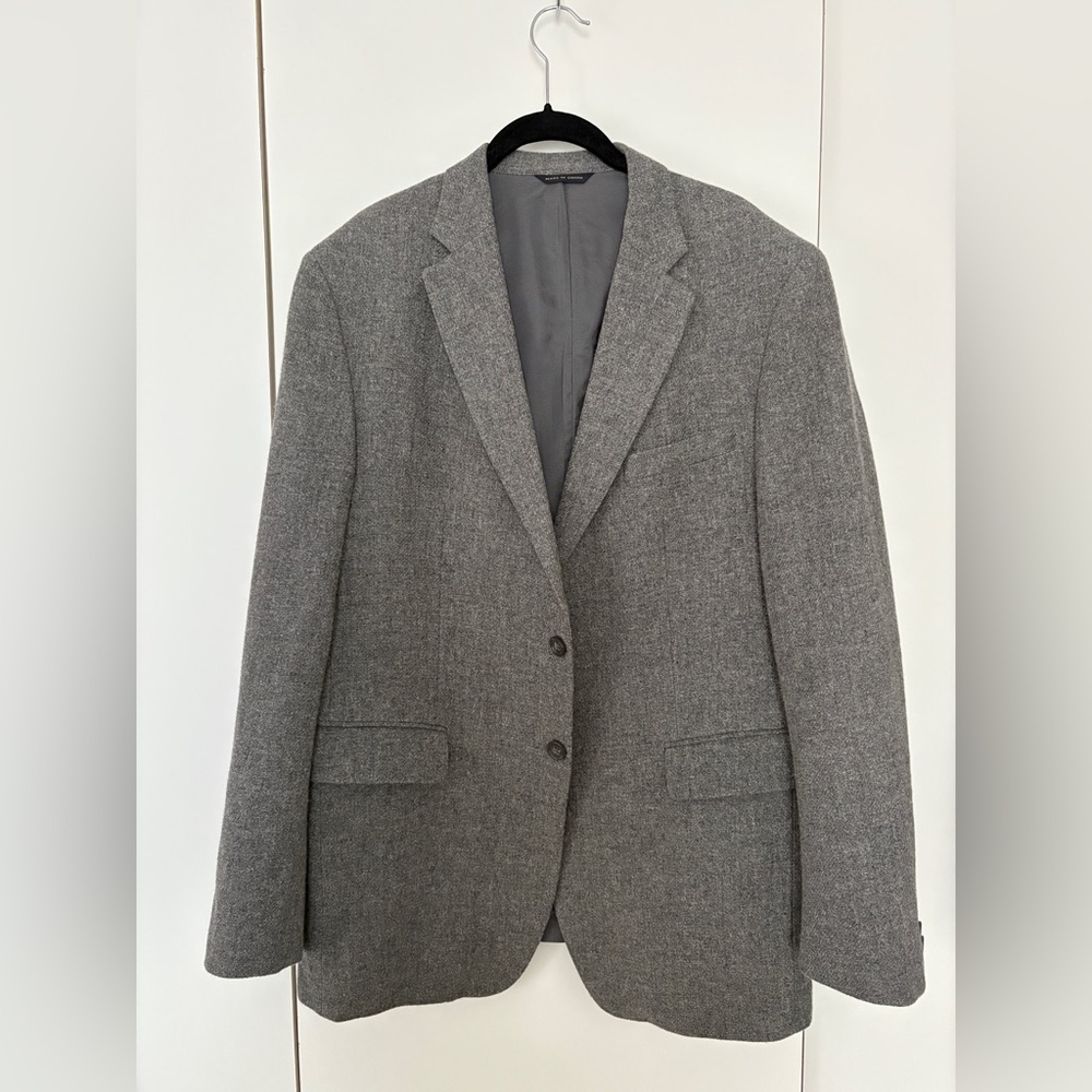 Banana Republic Men’s Gray Wool Blend Sport Jacket Blazer 42R Modern Fit